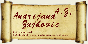 Andrijana Žujković vizit kartica